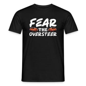 Fear The OversMotiver Model Car Slot Racing - Men's T-Shirt - black - Front - AI Model Male 178 light (178cm)