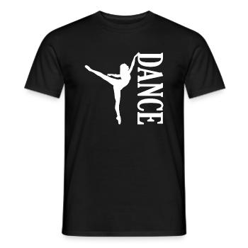 Dancing Dance Music - Men's T-Shirt - black - Front - AI Model Male 178 light (178cm)