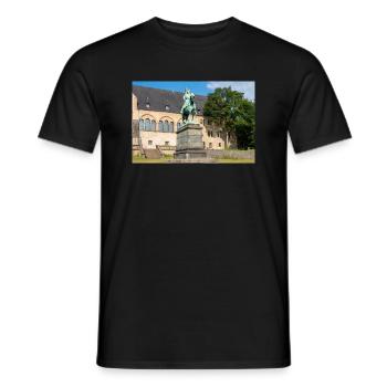 Reiterstandbild von Friedrich I. Barbarossa - Männer T-Shirt - Schwarz - Vorne - AI Model Male 178 light (178cm)