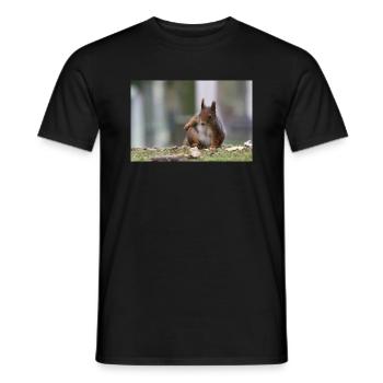 Eichhörnchen - Männer T-Shirt - Schwarz - Vorne - AI Model Male 178 light (178cm)