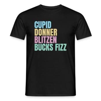 Funny Christmas - Men's T-Shirt - black - Front - AI Model Male 178 light (178cm)