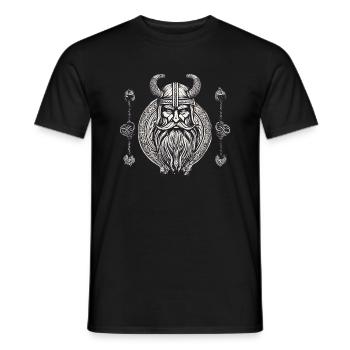 Puissance nordique - T-shirt homme - noir - Devant - AI Model Male 178 light (178cm)