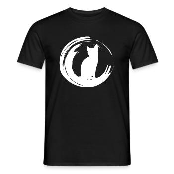 Cat Gift Cats Pet - Men's T-Shirt - black - Front - AI Model Male 178 light (178cm)