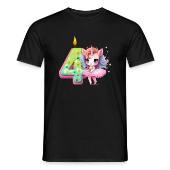 Birthday birthday party birthday gift born - Men's T-Shirt - black - Front - AI Model Male 178 light (178cm)