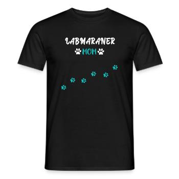 Labmaraner Mom I Labrador Weimaraner Mix - Männer T-Shirt - Schwarz - Vorne - AI Model Male 178 light (178cm)