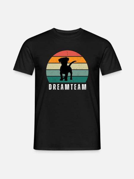 Dreamteam kleiner Hund - Männer T-Shirt - Schwarz