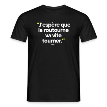 Citation célèbre footballeur - T-shirt homme - noir - Devant - AI Model Male 178 light (178cm)