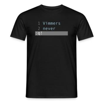 Vimmers never quit! - Männer T-Shirt - Schwarz - Vorne - AI Model Male 178 light (178cm)