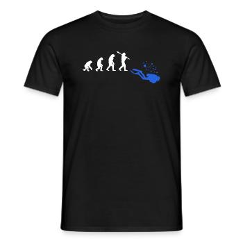 Plongeurs Diving Evolution - T-shirt homme - noir - Devant - AI Model Male 178 light (178cm)