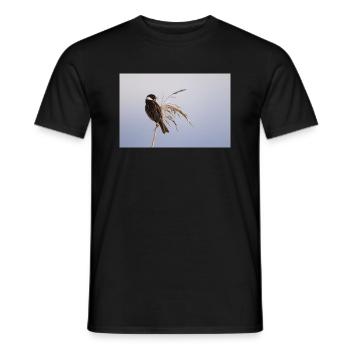 Bunting On Reeds - Men's T-Shirt - black - Front - AI Model Male 178 light (178cm)