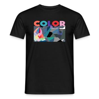 Color - Männer T-Shirt - Schwarz - Vorne - AI Model Male 178 light (178cm)