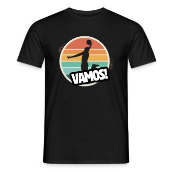 Retro Basketball Vamos - Männer T-Shirt - Schwarz - Vorne - AI Model Male 178 light (178cm)