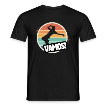 Vamos retro breakdance - Men's T-Shirt - black - Front - AI Model Male 178 light (178cm)