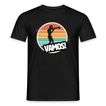 Vamos Retro Boxing - Men's T-Shirt - black - Front - AI Model Male 178 light (178cm)