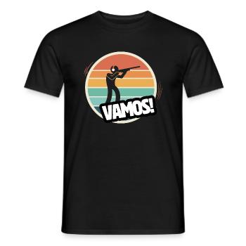 Vamos tit retro - Men's T-Shirt - black - Front - AI Model Male 178 light (178cm)