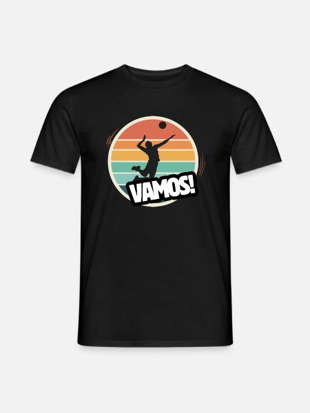Vamos Retro Volleyball - Men's T-Shirt - black