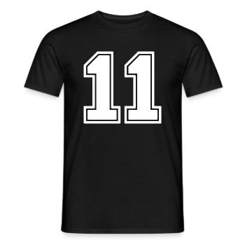 11 - T-shirt homme - noir - Devant - AI Model Male 178 light (178cm)