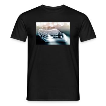 Voiture de collection américaine - T-shirt homme - noir - Devant - AI Model Male 178 light (178cm)