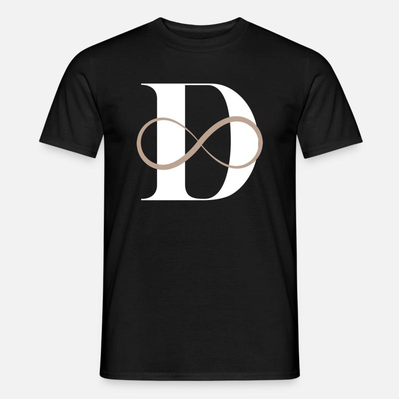 Buchstabe der Unendlichkeit - Männer T-Shirt - Schwarz