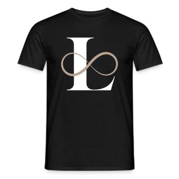 Unendlicher Buchstabe - Männer T-Shirt - Schwarz - Vorne - AI Model Male 178 light (178cm)