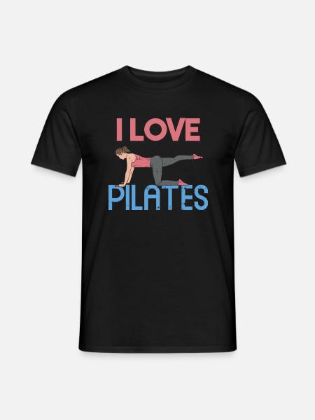 I love Pilates Gift - Men's T-Shirt - black