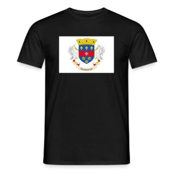 Saint Barthélemy - Männer T-Shirt - Schwarz - Vorne - AI Model Male 178 light (178cm)