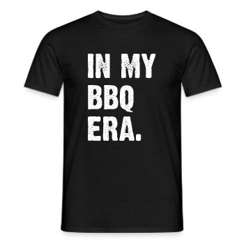 À l’époque du barbecue - T-shirt homme - noir - Devant - AI Model Male 178 light (178cm)