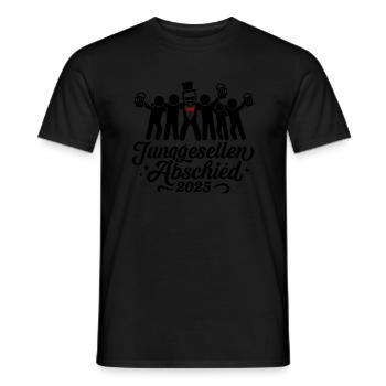 Junggesellenabschied 2025 Team Jga - Männer T-Shirt - Schwarz - Vorne - AI Model Male 178 light (178cm)
