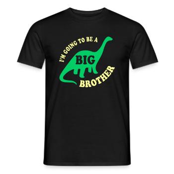 Big Brother To Be - Men's T-Shirt - black - Front - AI Model Male 178 light (178cm)