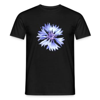 Kornblume blau Blume Sommer - Männer T-Shirt - Schwarz - Vorne - AI Model Male 178 light (178cm)