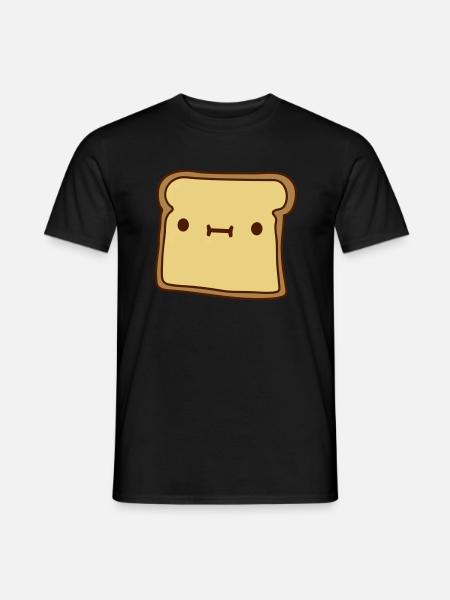 toast bread slice - Men's T-Shirt - black
