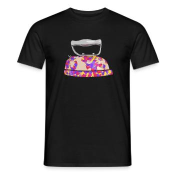 Iron, household, household appliance - Men's T-Shirt - black - Front - AI Model Male 178 light (178cm)
