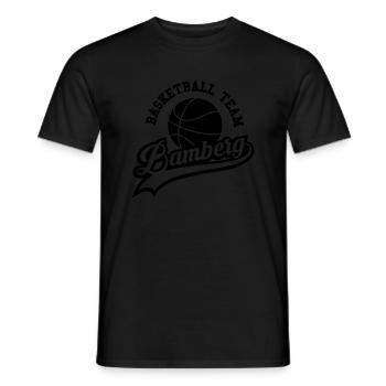 Bamberg Basketball02 - Men's T-Shirt - black - Front - AI Model Male 178 light (178cm)