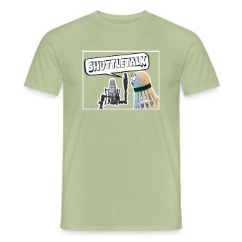 Shuttle talk classic - Men's T-Shirt - sage - Front - AI Model Male 178 light (178cm)