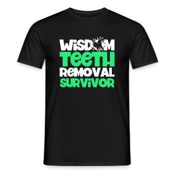 Wisdom Teeth Wisdom Tooth Patient Dentist - Men's T-Shirt - black - Front - AI Model Male 178 light (178cm)