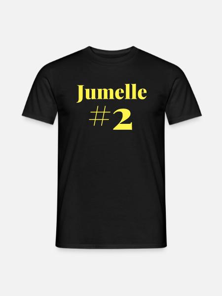 Jumelle Numéro 2 - T-shirt homme - noir