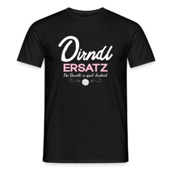 Damen Dirndl Ersatz Trachten Ersatz Bluse Kirmes - Männer T-Shirt - Schwarz - Vorne - AI Model Male 178 light (178cm)