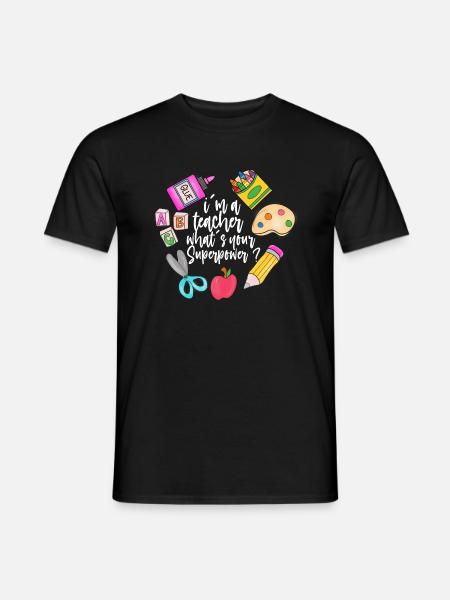 Lehrerinnen Lehrer Schule Lehrperson Lehrkörper - T-shirt herr - svart