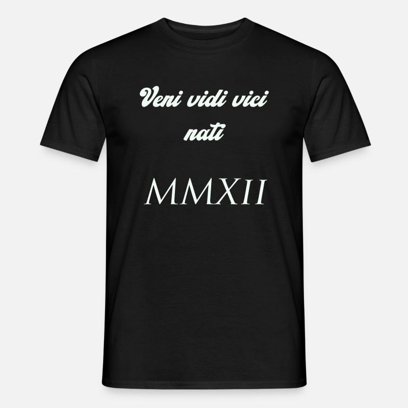 2012 - Männer T-Shirt - Schwarz