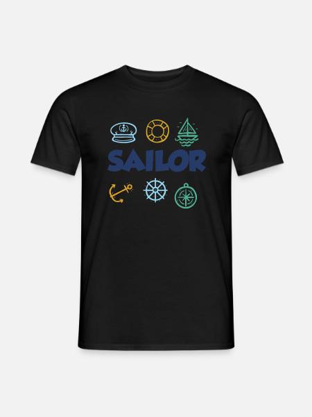 Sailing Water Sports - Men's T-Shirt - black