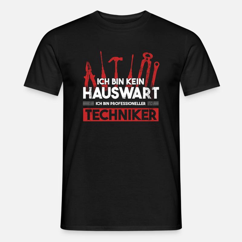 Techniker Beruf Ingenieur Geschenk - Männer T-Shirt - Schwarz