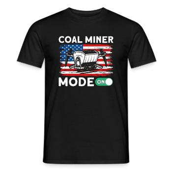 Mines souterraines Mines de charbon - T-shirt homme - noir - Devant - AI Model Male 178 light (178cm)