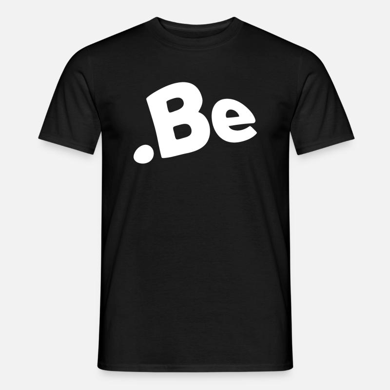 Belgien Internet-Code des Landes - Männer T-Shirt - Schwarz
