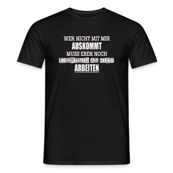 Lustige Sprüche T-Shirt - Männer T-Shirt - Schwarz - Vorne - AI Model Male 178 light (178cm)