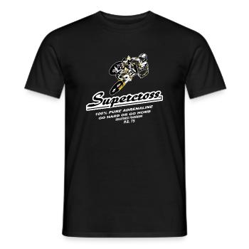 Supercross - Moto Cross - Motocross - Men's T-Shirt - black - Front - AI Model Male 178 light (178cm)
