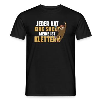 Bergsteigen Bouldern Klettern Kletterer - Männer T-Shirt - Schwarz - Vorne - AI Model Male 178 light (178cm)