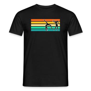 Gymnastics Gymnastics Gymnasts - Men's T-Shirt - black - Front - AI Model Male 178 light (178cm)