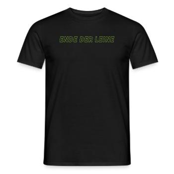 Ende der Leine - Männer T-Shirt - Schwarz - Vorne - AI Model Male 178 light (178cm)