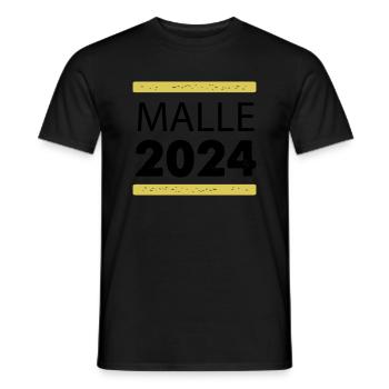 malle 2024 - Männer T-Shirt - Schwarz - Vorne - AI Model Male 178 light (178cm)