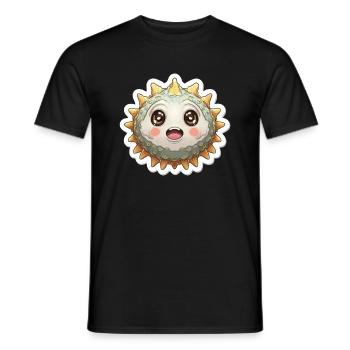 Kugelfisch-Liebhaber - Männer T-Shirt - Schwarz - Vorne - AI Model Male 178 light (178cm)